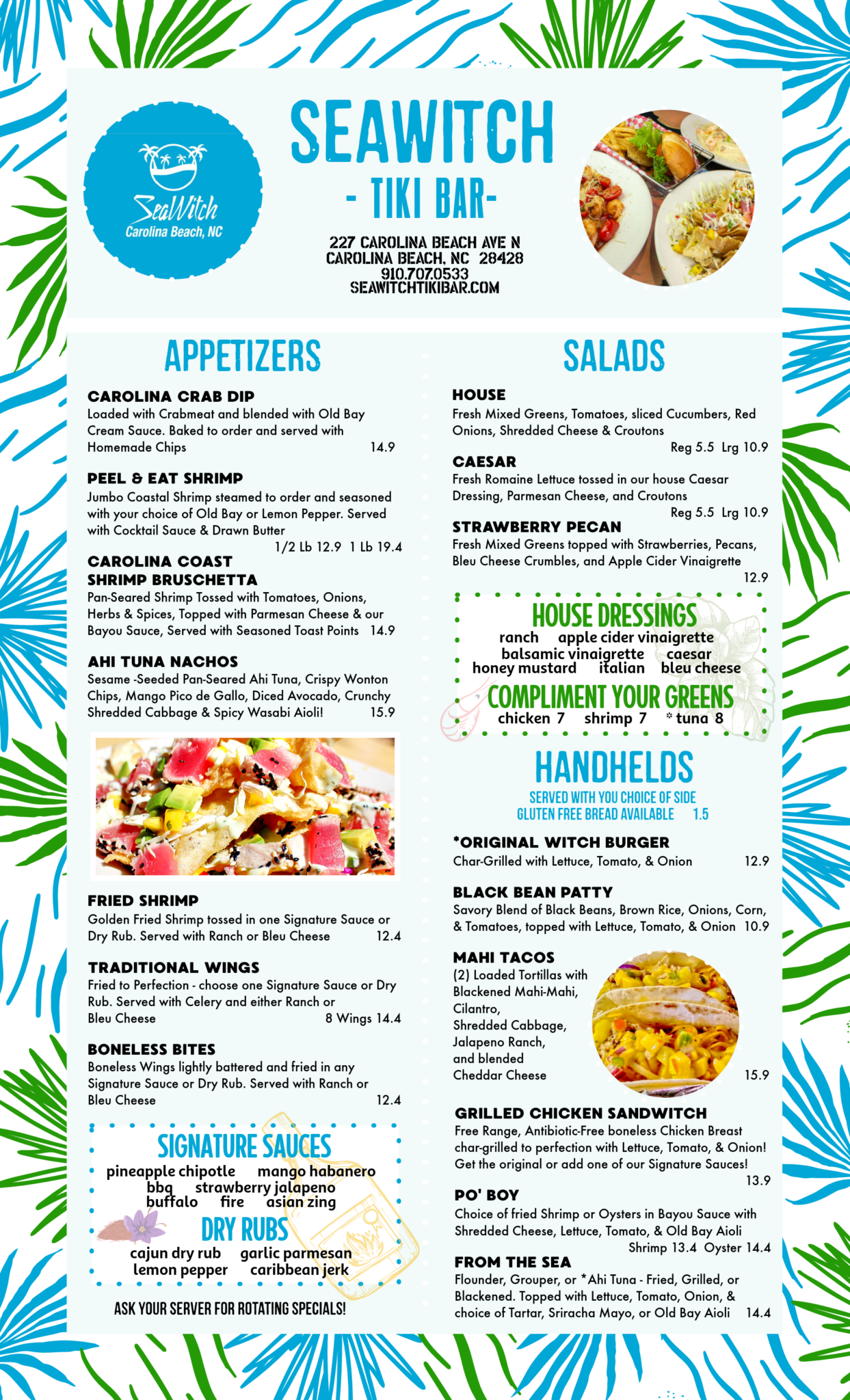 Web Page 1 2022 Menu Seawitch Tiki Bar Live Music Carolina Beach Nc